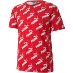 Röda Kortärmade Kortärmade T-shirts från Puma på rea i Storlek S i Bomull för Herrar 