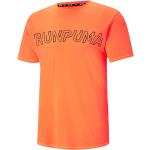 Orange Kortärmade Tränings t-shirts från Puma på rea i Storlek L i Polyester för Herrar 