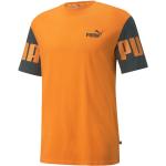 Streetwear Hållbara Orange Kortärmade Kortärmade T-shirts från Puma på rea i Storlek M i Jerseytyg för Herrar 