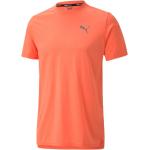 Orange Kortärmade Tränings t-shirts från Puma Cat på rea i Storlek L i Material som andas i Polyester för Herrar 