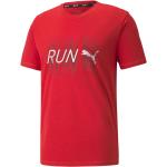 Röda Kortärmade Tränings t-shirts från Puma på rea i Storlek L för Herrar 