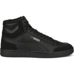 Puma M Shuffle Mid Fur Sneakers Black/Black Svart/svart