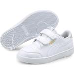 Vita Sneakers med kardborreknäppning från Puma Shuffle på rea i storlek 29 med Kardborreknäppning i Mocka för Pojkar 