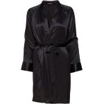 Pure Silk - Short Kimono Lingerie Kimonos Black Lady Avenue
