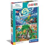 Puzzle 2x60 Supercolor Peter Pan The Jungle Book