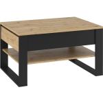 Svarta Soffbord med förvaringsmöjlighet från Skånska Möbelhuset förlängningsbara 