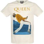 Queen T-shirt - Amplified Collection - Freddie Mercury Triangle - S XXL - för Herr - vintage vit