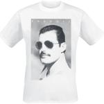 Queen T-shirt - Freddie Mercury - Sunglasses - S XXL - för Herr - vit