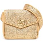 Vintage Hållbara Guldiga Midjeväskor från Chanel i Läder för Damer 