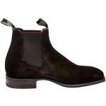 Svarta Ankle-boots från R. M. Williams Halksäkra med Fyrkantig tå i Mocka för Herrar 
