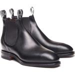 Svarta Chelsea-boots från R. M. Williams Halksäkra med Fyrkantig tå i Läder för Herrar 