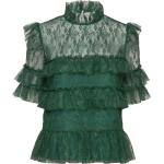 Rachel Blouse Tops Blouses Short-sleeved Green By Malina