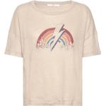 Raen Rainbow Light Tops T-shirts & Tops Short-sleeved Beige Lois Jeans