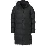 RAINS Waterproof Long Puffer Jacket Black