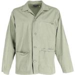 Vintage Hållbara Gröna Skjortjackor i Storlek XL i Twill för Damer 