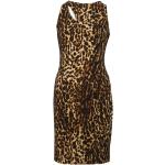 Vintage Hållbara Vadlånga Leopard-mönstrade Flerfärgade Mönstrade klänningar från Ralph Lauren Lauren på rea i Storlek XS i Polyester för Damer 