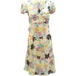 Vintage Hållbara Blommiga Flerfärgade Sidenklänningar från Ralph Lauren Lauren på rea med V-ringning i Siden för Damer 