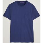 Ralph Lauren Purple Label Garment Dyed Cotton T-Shirt Spring Navy