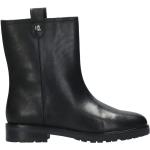 Svarta Ankle-boots från Ralph Lauren Lauren med Slip-on med rundad tå i Läder för Damer 