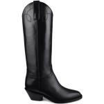 Svarta Cowboy-boots från Ralph Lauren Lauren på rea med Mandelformad tå i Läder för Damer 