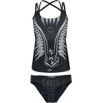 Rammstein Bikini-set - Engel - M XXL - för Dam - svart
