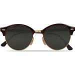 Ray-Ban 0RB4246 Clubround Sunglasses Red Havana/Green