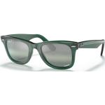 Blockfärgade Gröna Polariserade solglasögon från Ray-Ban Wayfarer Original i Acetat för Herrar 