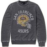 Recovered NFL San Francisco 49ers retro amerikansk fotbollslag logotyp sweatshirt - kol - officiellt licensierad - herr/unisex vintage stil, Flerfärgad, M