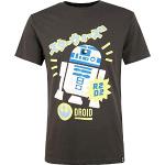 Svarta Star Wars R2D2 T-shirts med tryck i Storlek S i Jerseytyg för Herrar 