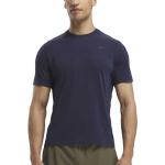 Blåa Kortärmade Tränings t-shirts från Reebok Classic i Storlek M i Jerseytyg för Herrar 