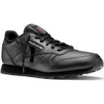 Casual Svarta Skinnsneakers från Reebok Classic Leather i storlek 36,5 i Läder för Pojkar 
