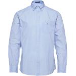 Casual Blåa Casual skjortor från Gant Broadcloth i Storlek XS 