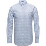 Casual Rutiga Blåa Casual skjortor från Gant Broadcloth i Storlek S 