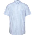Randiga Blåa Kortärmade Skjortor från Gant Broadcloth i Storlek S 