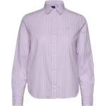 Randiga Rosa Långärmade Randiga skjortor från Gant Broadcloth 