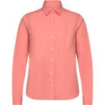 Korallröda Långärmade Långärmade skjortor från Gant i Poplin 