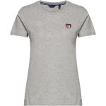 Retro Gråa Kortärmade Kortärmade T-shirts från Gant Shield på rea för Damer 