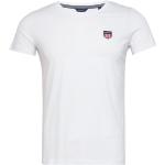Retro Vita Kortärmade Kortärmade T-shirts från Gant Shield på rea för Damer 