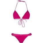 Fuchsia Halterneck bikinis på rea i Storlek M för Damer 