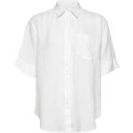 Vita Kortärmade Linneskjortor från Gant 