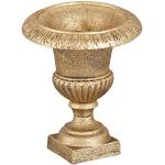 Barocka Guldiga Vaser från Relaxdays i Gjutjärn - 19 cm 