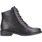 Casual Svarta Ankle-boots från Remonte på rea med Snörning i Läder för Damer 