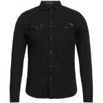 Svarta Långärmade Långärmade skjortor från Replay i Storlek S i Denim för Herrar 