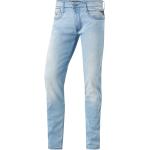Ljusblåa Slim fit jeans från Replay Anbass på rea med L32 med W29 i Denim 