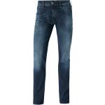 Mörkblåa Slim fit jeans från Replay Anbass på rea med L34 med W30 i Denim 