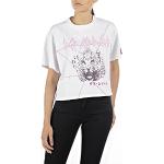 Replay T-shirt för kvinnor, 001 optisk vit, XXS