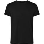 Ekologiska Svarta T-shirts utan tryck från Resteröds i Storlek S i Bambu för Herrar 
