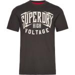 Rockiga Gråa T-shirts med tryck från Superdry 