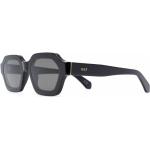 Eleganta Svarta Runda solglasögon från RetroSuperFuture på rea för Damer 