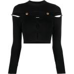 Svarta Långärmade blusar från Versace Versace Jeans på rea för Damer 